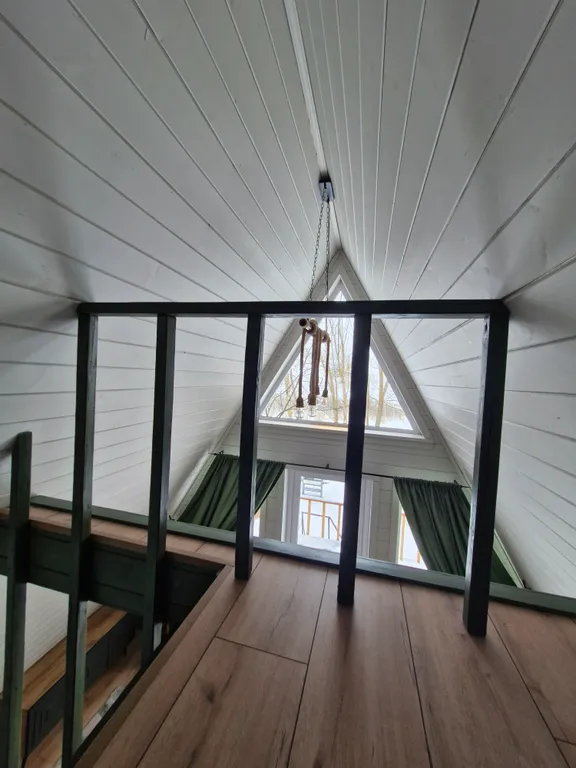 Коттедж А-фрейм с видом на озеро и лес — Казань