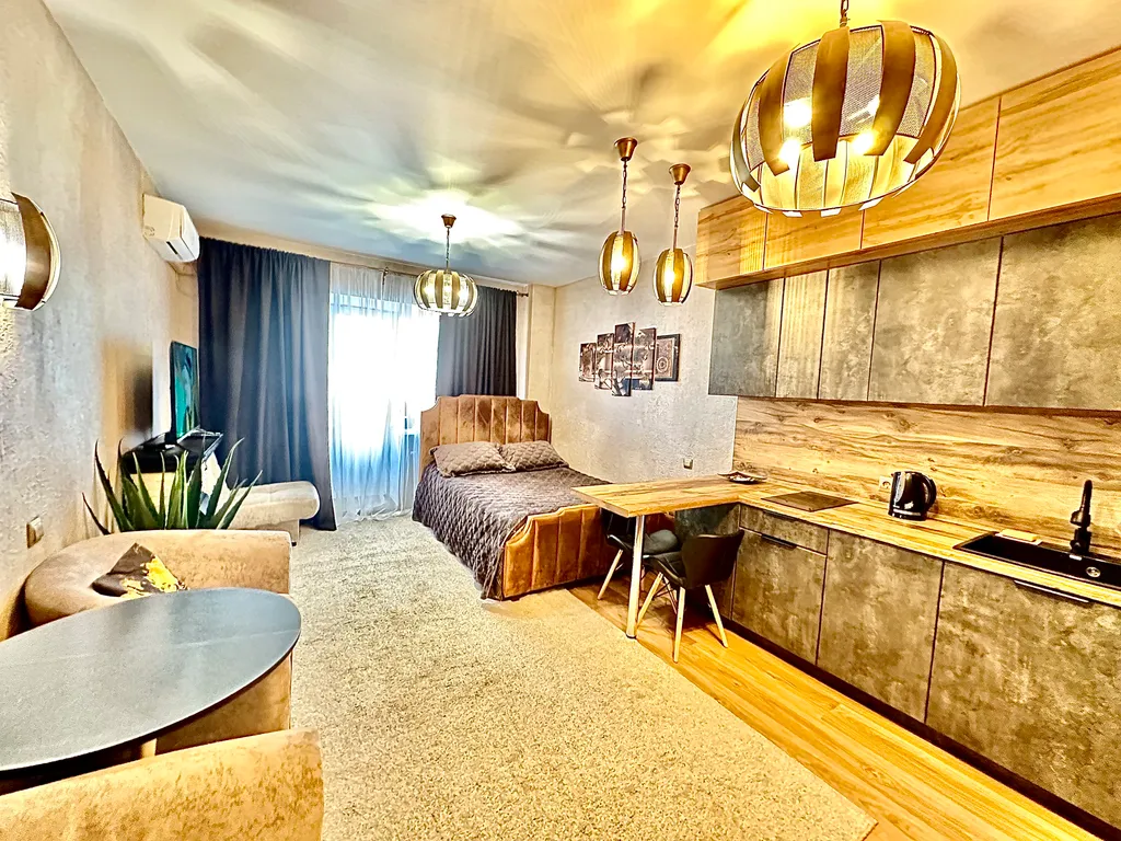 Квартира Студия на Парковом у реки с камином и кондиционером — аренда посуточно в Пермь