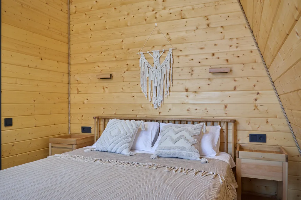 Коттедж Коттедж Уютное шале с 1 спальней + гостиная с кухней и ванной комнатой — Мезмай