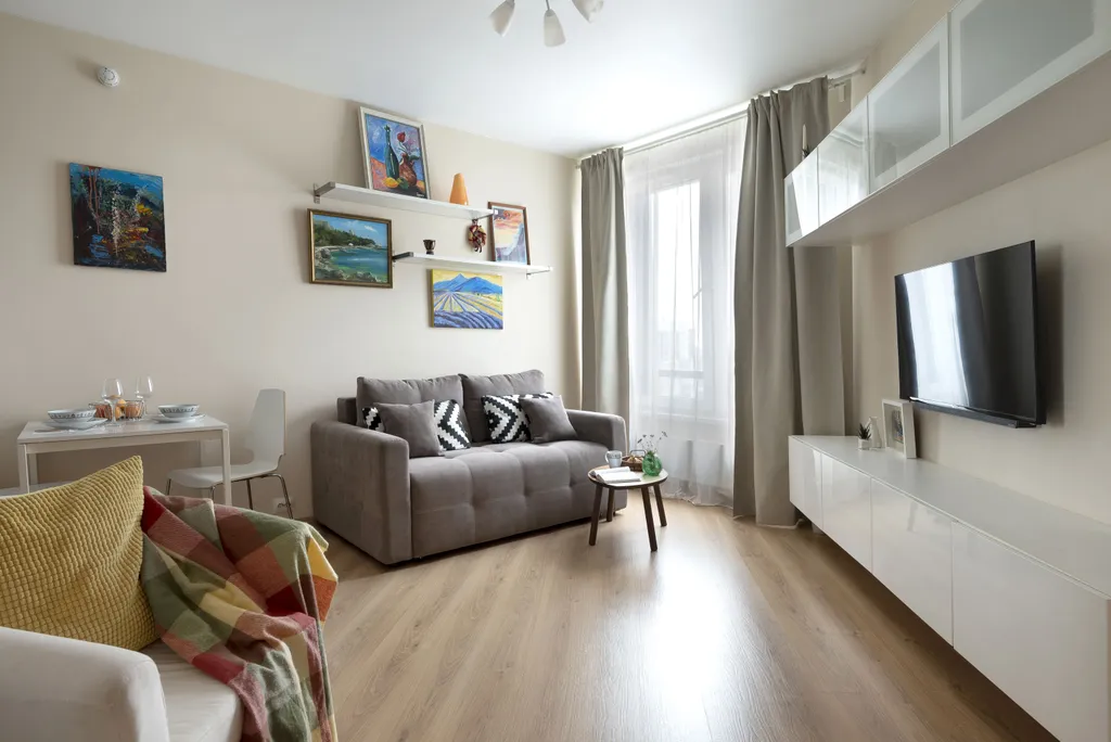 Квартира Квартира Уютная студия на ул. Оптиков — Санкт-Петербург