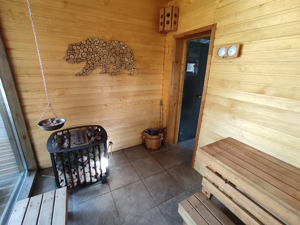 Уютный дом с видом на горы в стиле лофт с баней