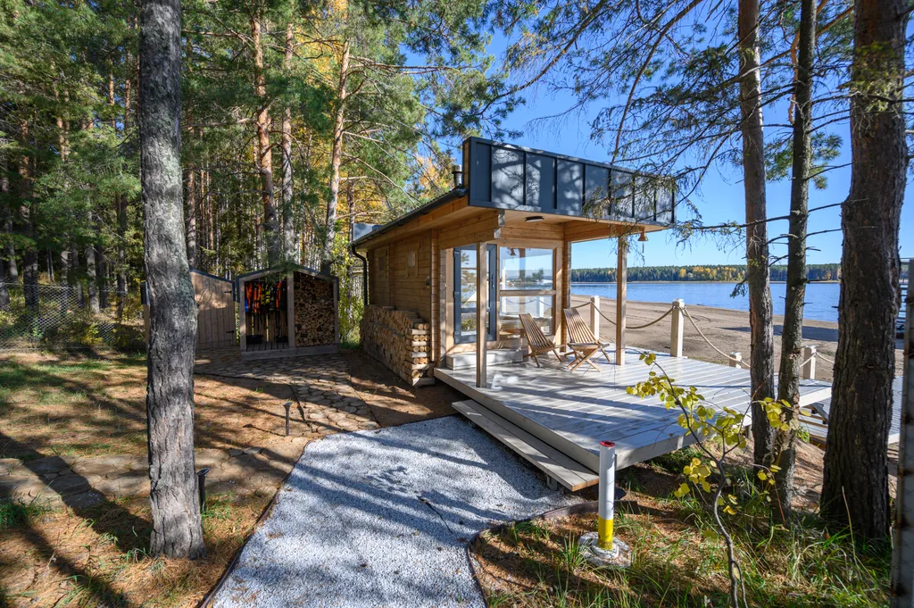 Комфортабельный дом у речного плёса