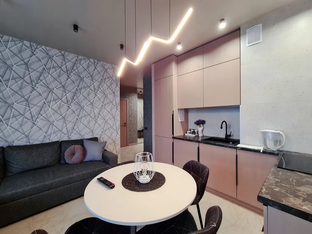 Панорамный люкс Мечта с камином и видом на Волгу и город