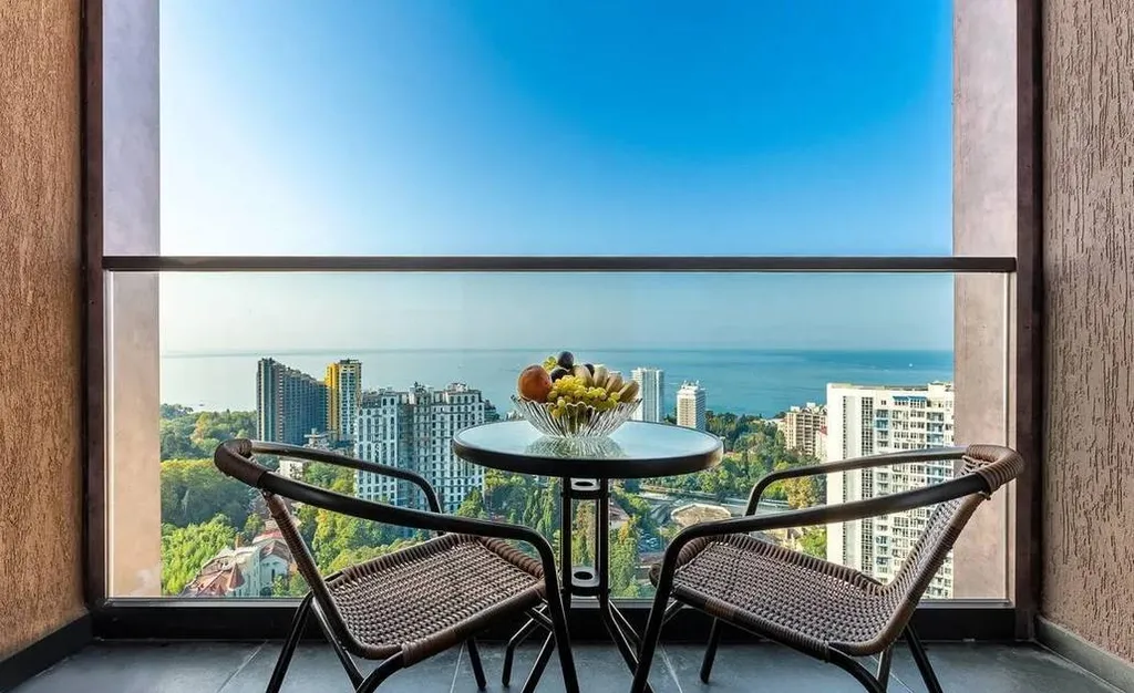Квартира Квартира Апартамент Sea View Luxe с балконом — Сочи