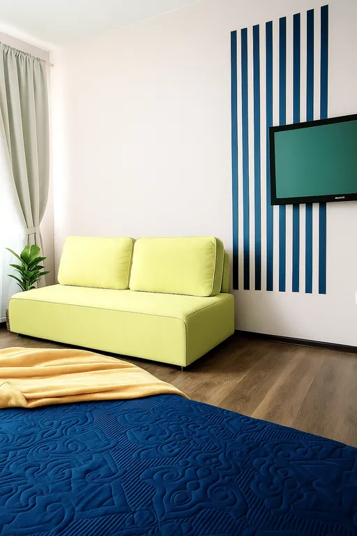 Видовая 1-комнатная квартира в центре рядом с каменным мостом