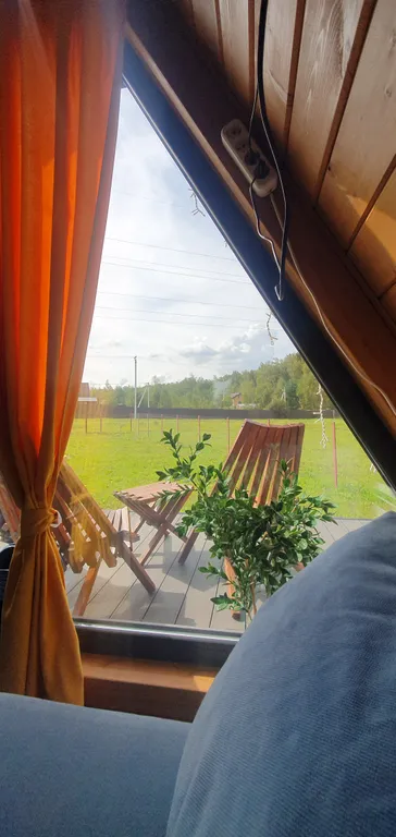 Уютный домик в стиле а-фрейм