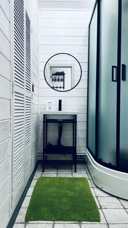 БарнХаус с купелью у озера