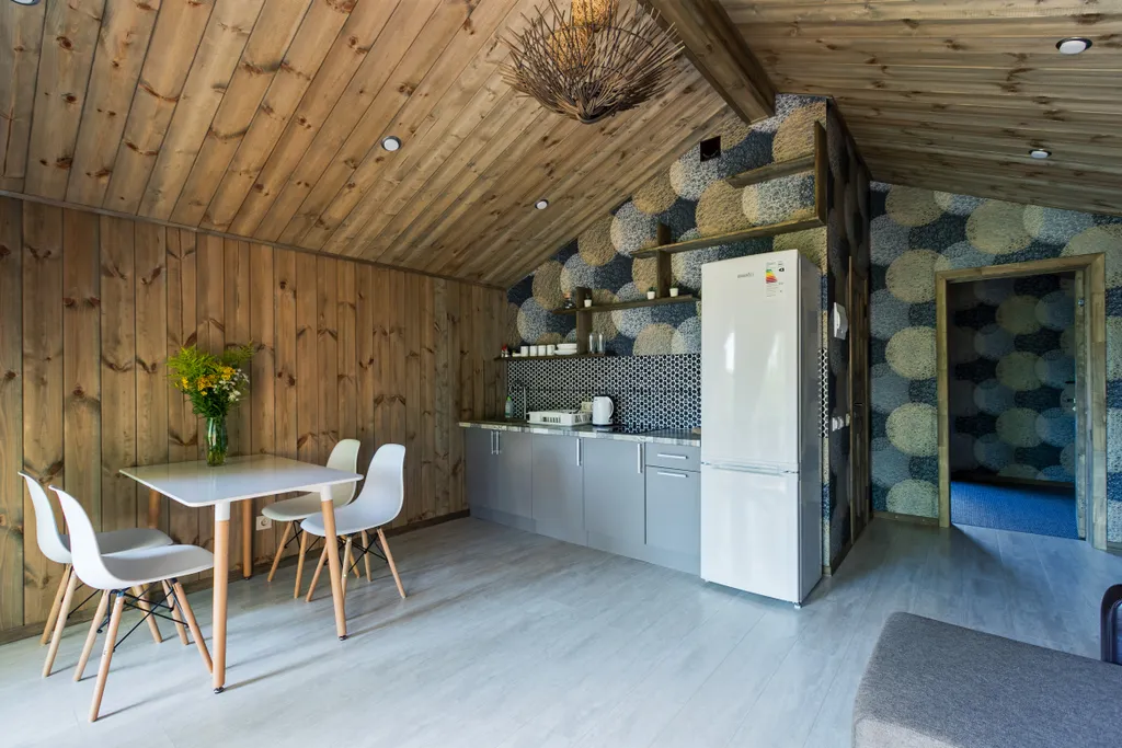 Барнхаус ВЕСНА с камином и баней