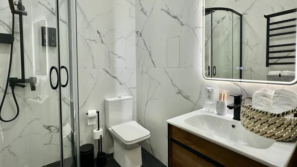 #58 Стильные апартаменты с видом на горы