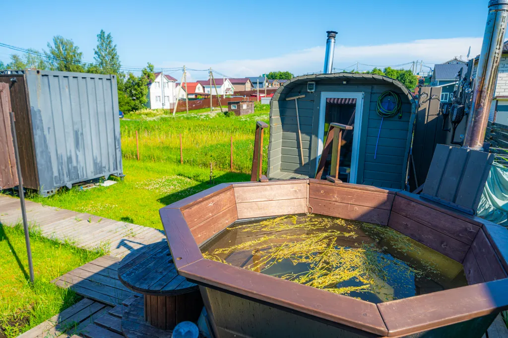 Современный домик с баней