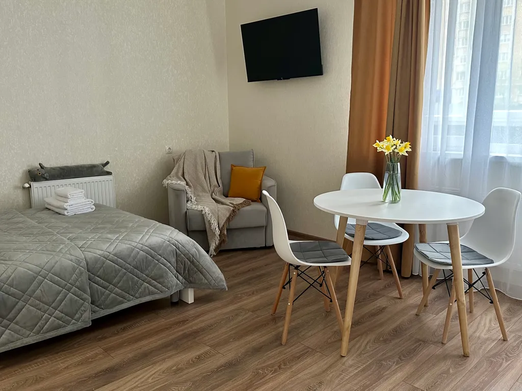 Новая квартира-студия рядом с набережной