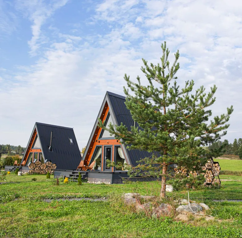 Коттедж Дом Афрейм светлый с подогреваемой купелью Лисичкино — Микли