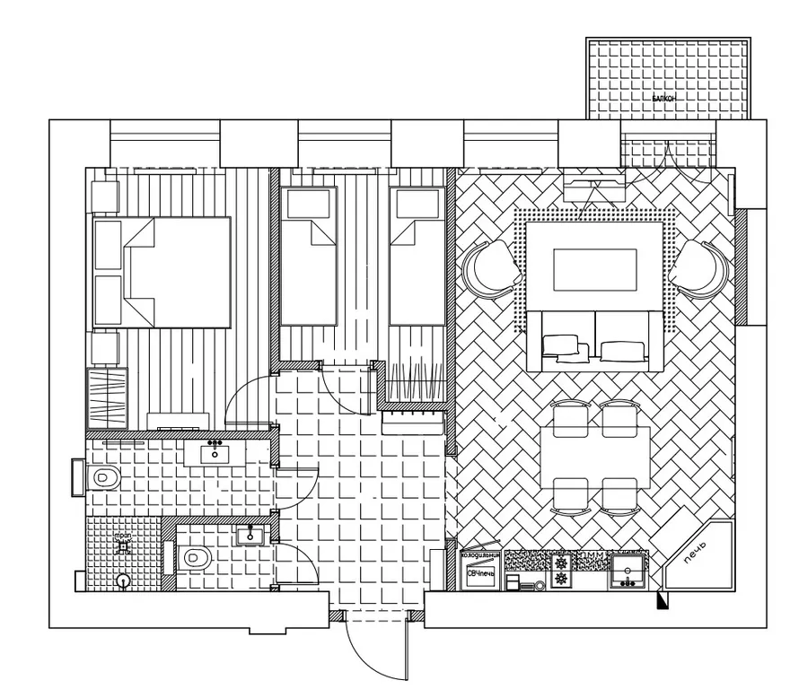 Квартира Квартира Париж — Санкт-Петербург