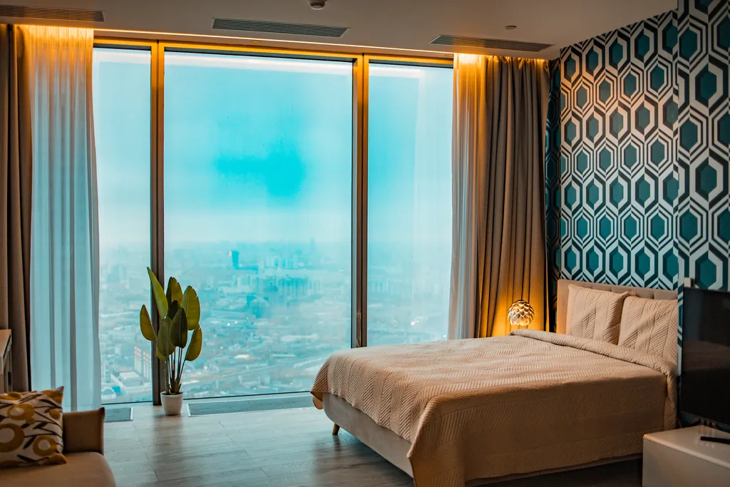 Просторная студия на 75 этаже. Башня Федерация