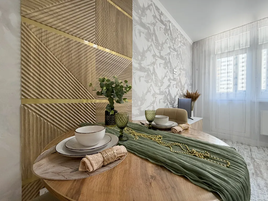 Зеленая квартира на Уральской в ЖК Дубки