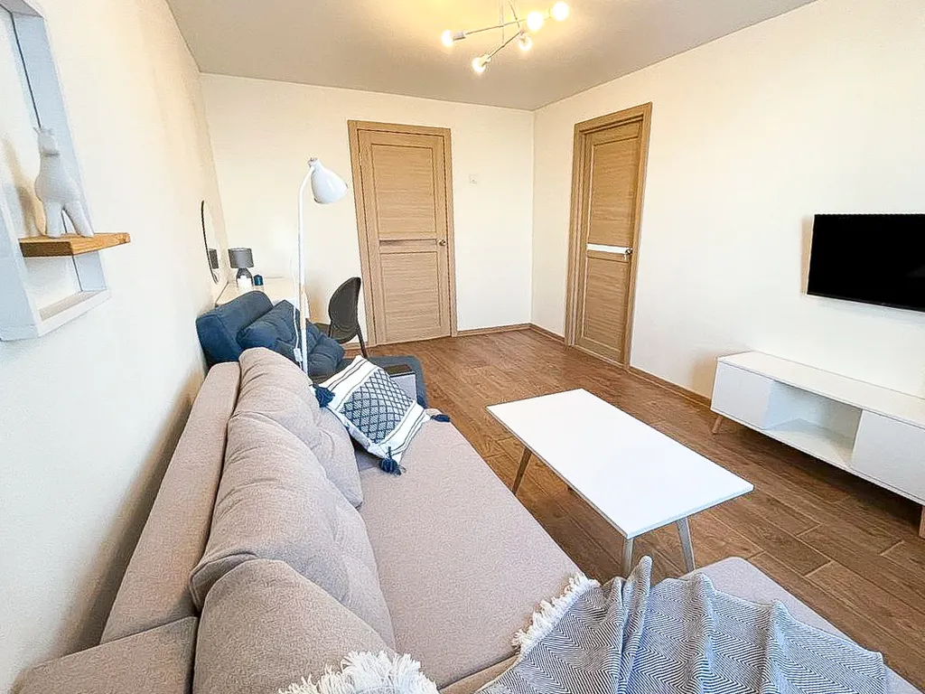 Двухкомнатные апартаменты для 5 гостей с новым ремонтом