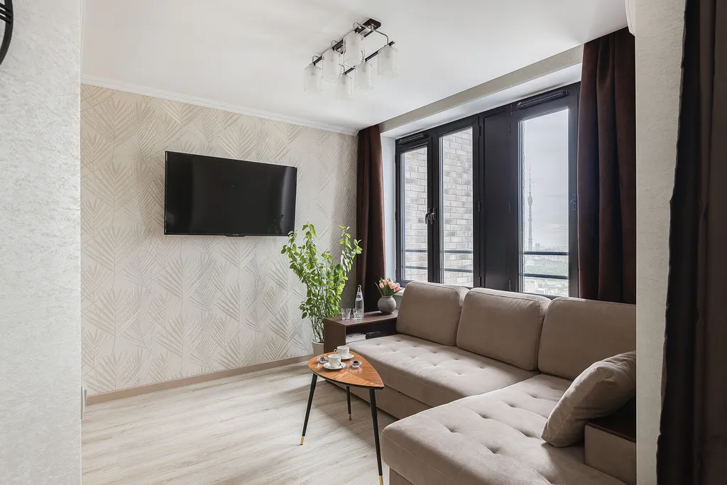 Квартира Дизайнерские апартаменты Sky Relax на 37м этаже жилого небоскреба — Москва