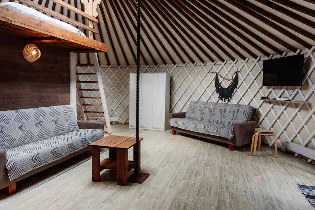 Современная круглогодичная Юрта со всеми удобствами рядом с Коломной