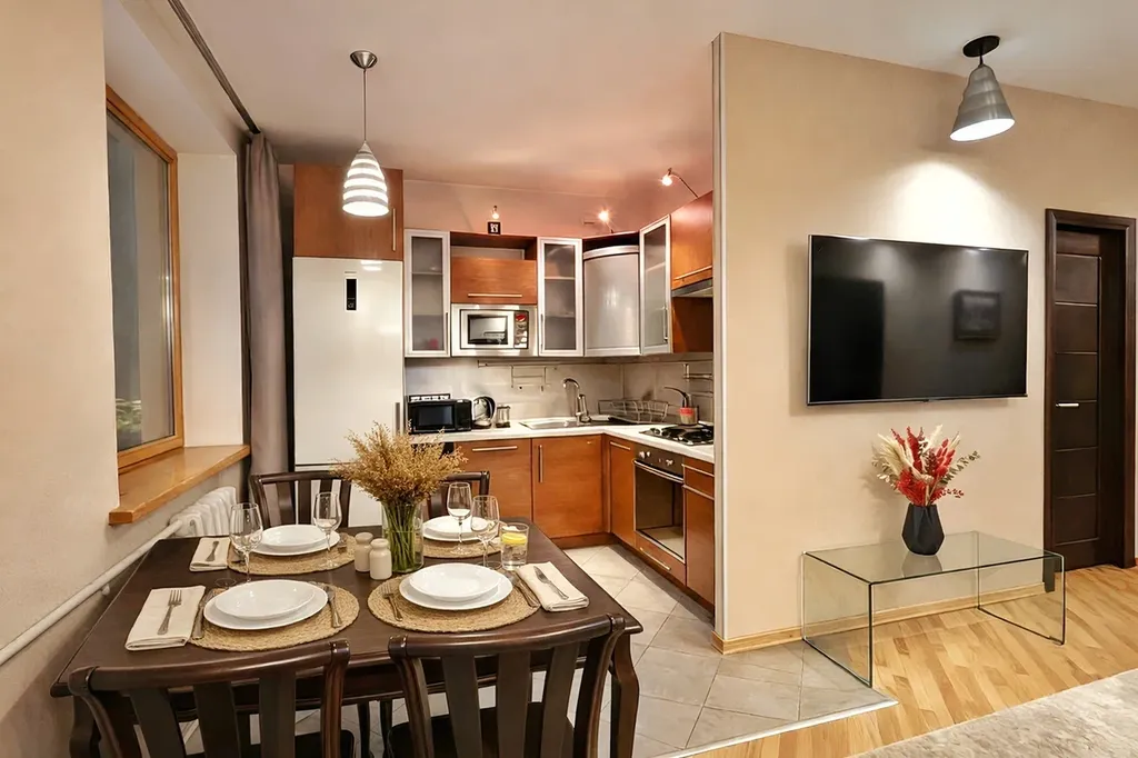 Квартира 2к квартира АпартКомфорт с панорамным видом на центр Москвы — Москва