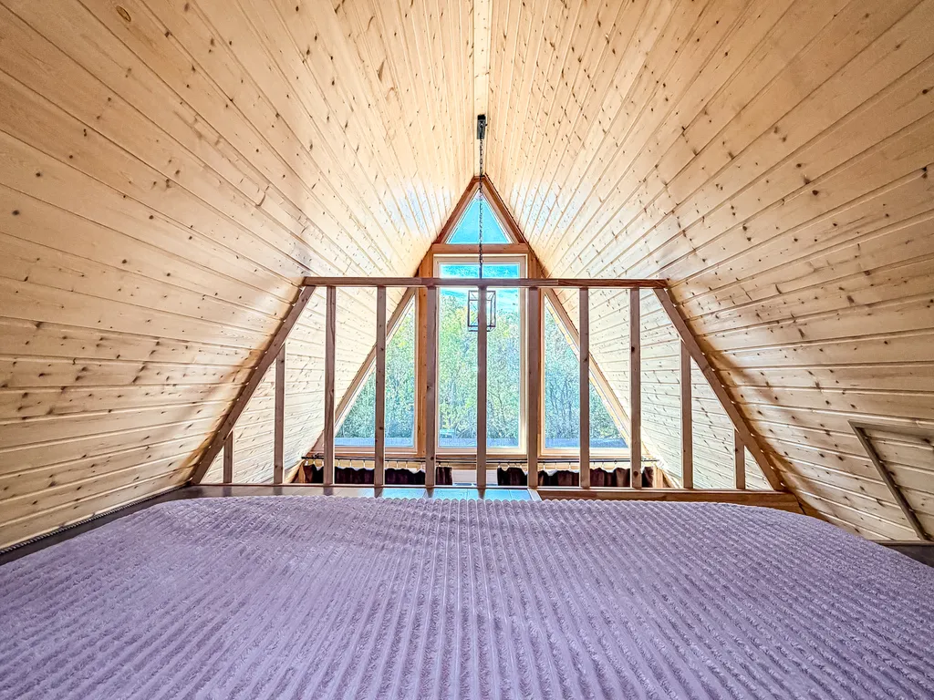 Новый дом афрейм с джакузи у моря и гор