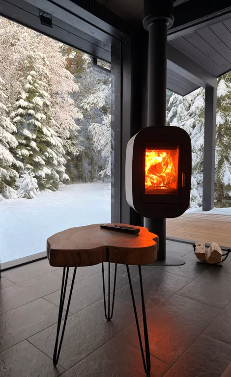 Коттедж Стильный дом в лесу с камином и купелью — Борисово