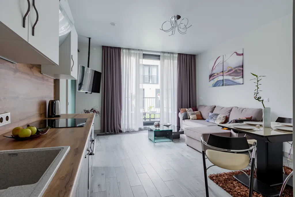 Квартира "Охта Адвент" 50 м. с сауной у курорта — аренда посуточно в Мистолово