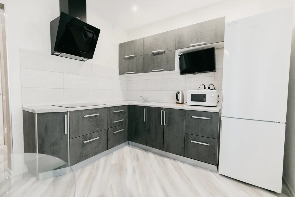 Дизайнерская однокомнатная квартира с камином