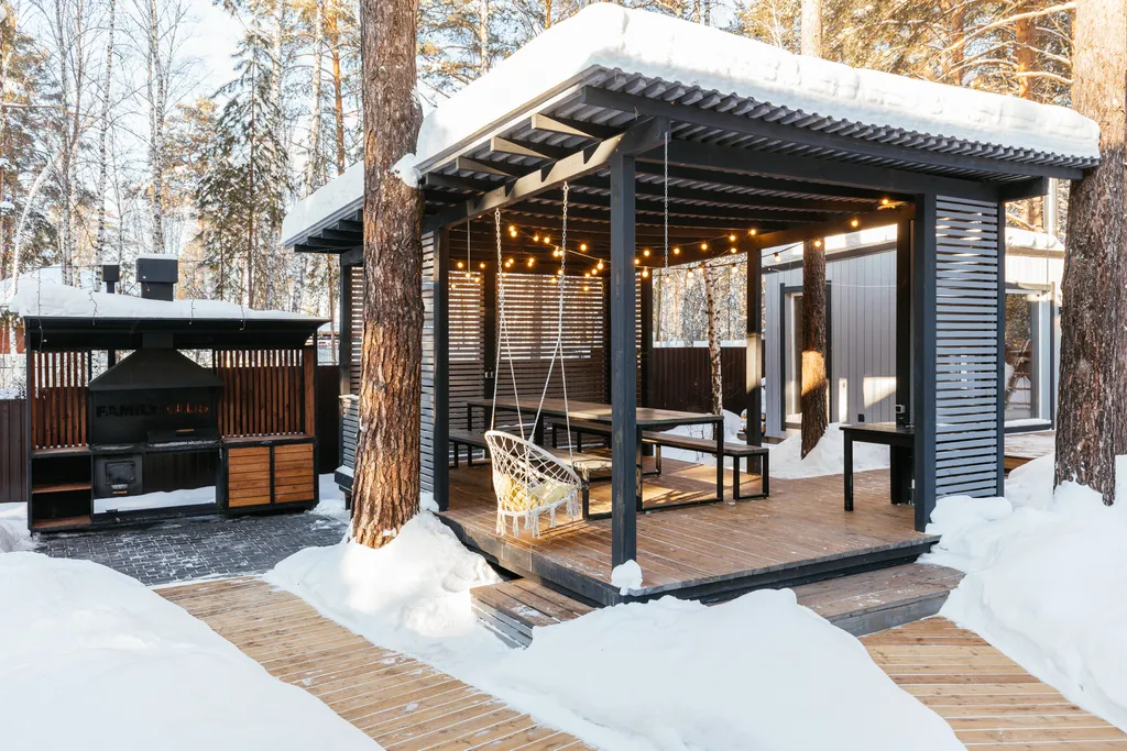 Дом на 11 спальных мест с баней и горячим чаном под открытым небом