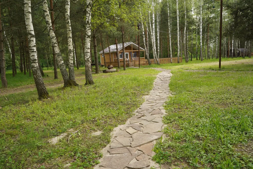 Отдых в лесу с баней и горячим чаном