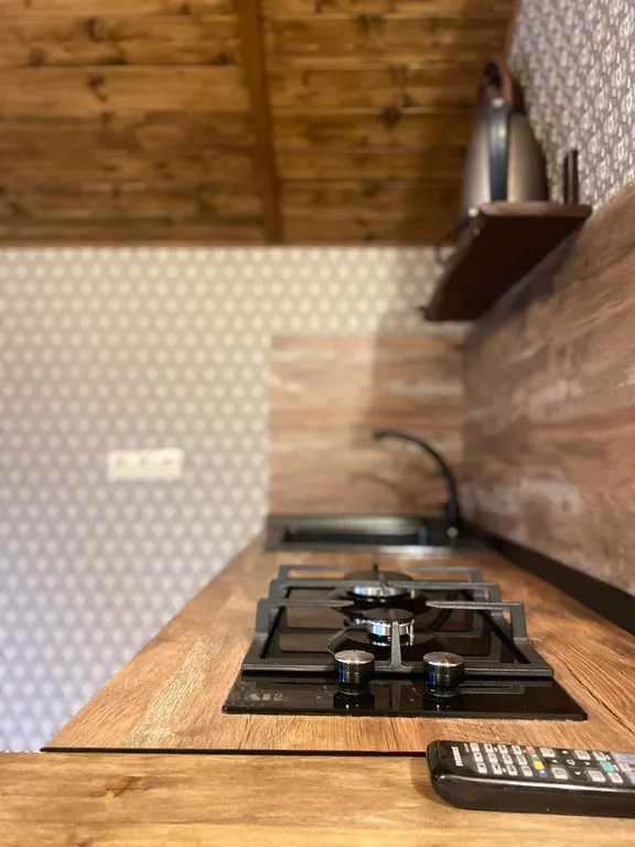 Уютная студия люкс с панорамными окнами с видом на горы