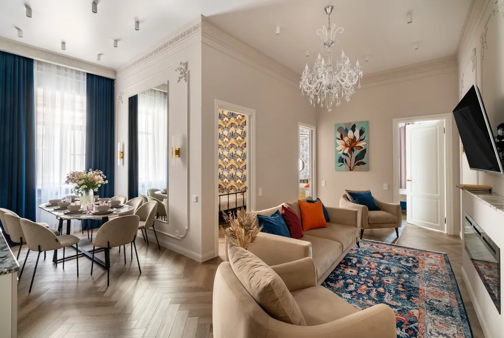 Квартира Дизайнерские апартаменты с камином в самом центре — Санкт-Петербург