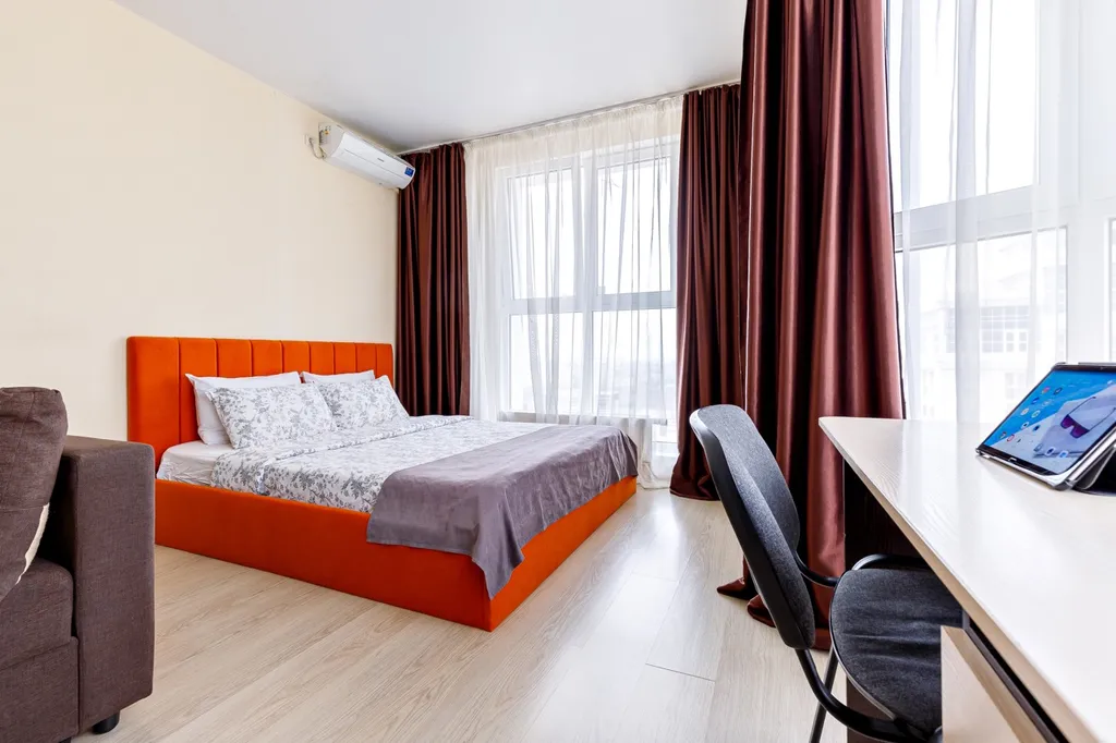 Квартира Квартира Вид с 70 метров, который сведёт с ума, панорамный балкон, 24/7 — Краснодар