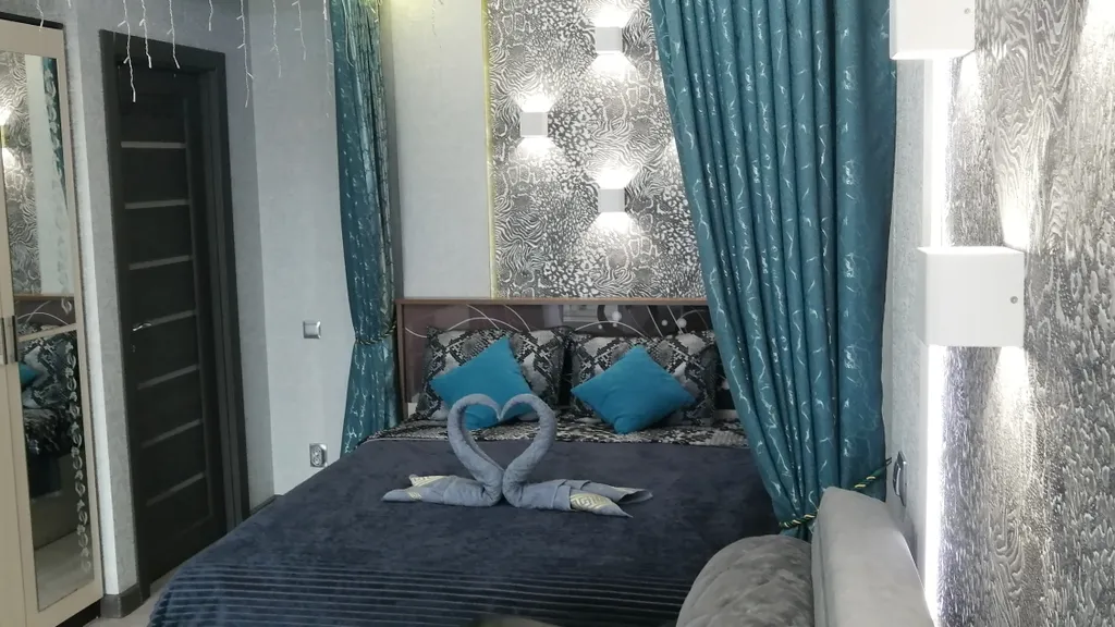 Квартира с панорамным видом на город у аэропорта