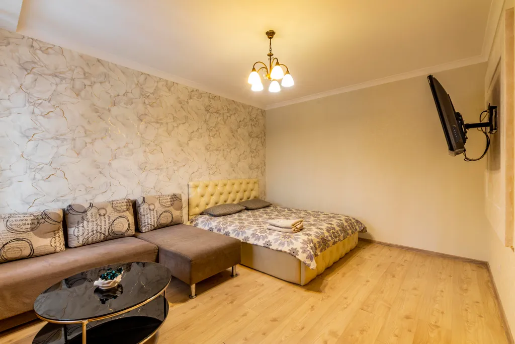 Квартира с балконом для командированных и отдыха