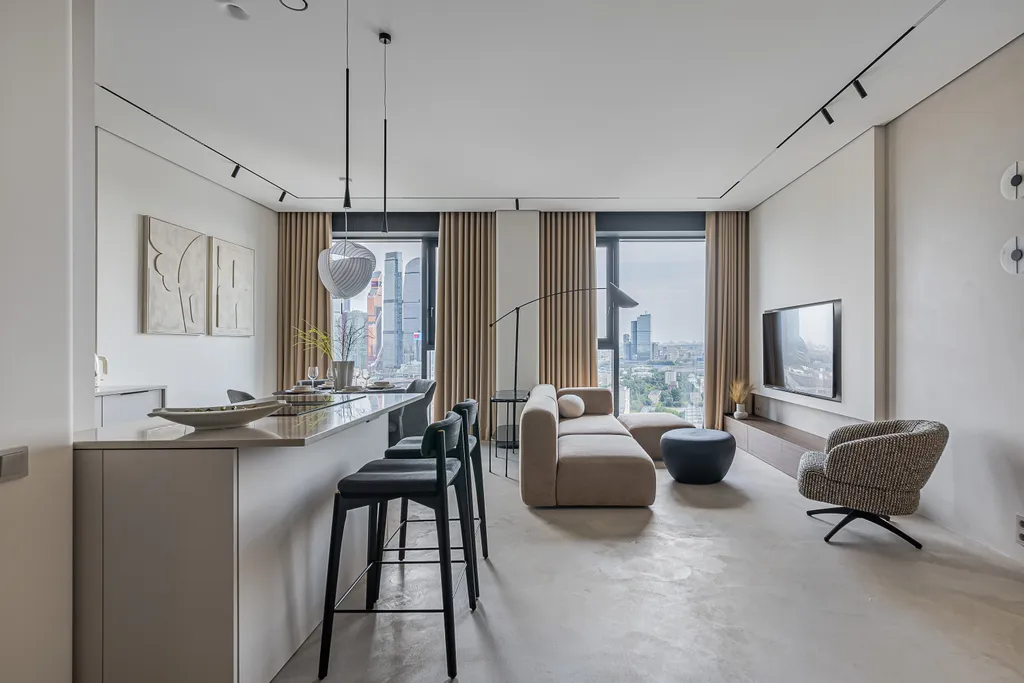 Шикарная 2-комнатная квартира с видом на Москва-Сити