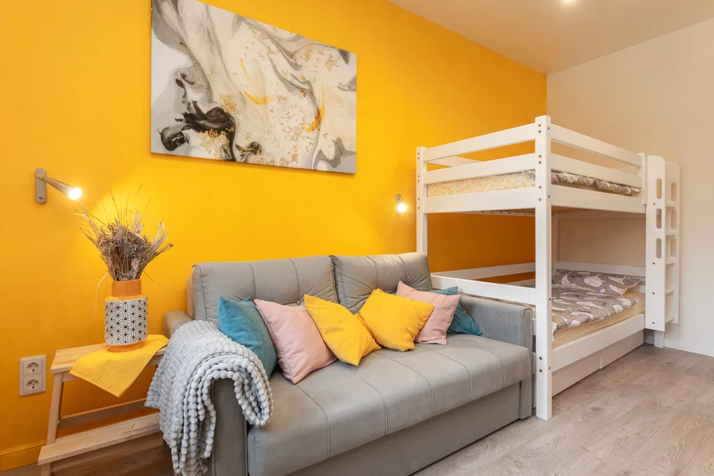 Yellow studio by the sea