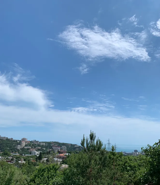 Квартира-студия с потрясающим видом на море и горы