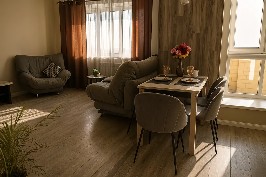 Апартаменты в центре с видом на Волгу