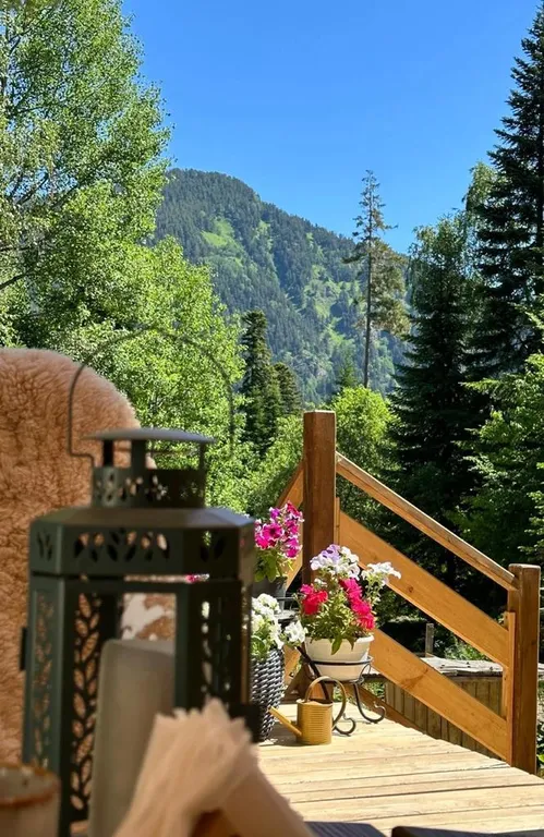 А-фрейм с видом на горы