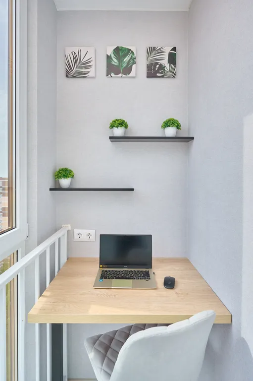 Студия для двух гостей с балконом