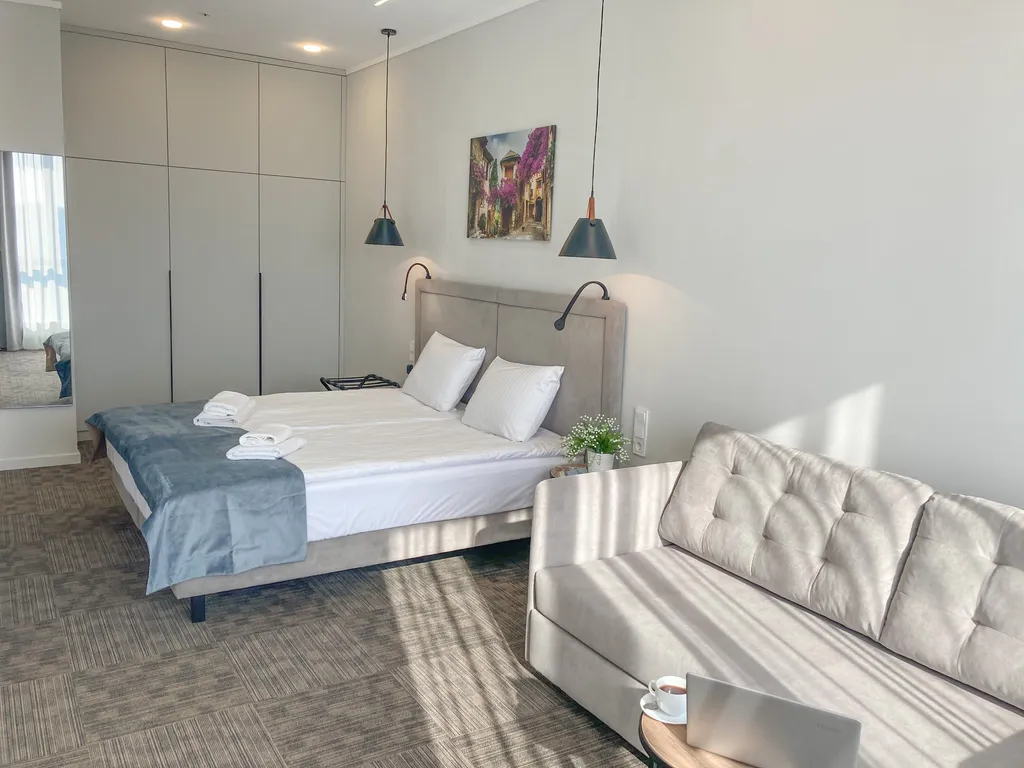 Квартира Квартира Сан Сити 1 в здании с Baltik spa на 9 этаже — Светлогорск