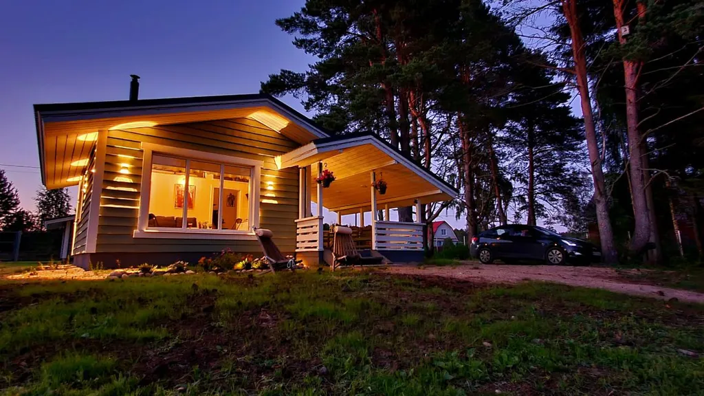 Коттедж Дом в Карелии с видом на реку — Нурмойла