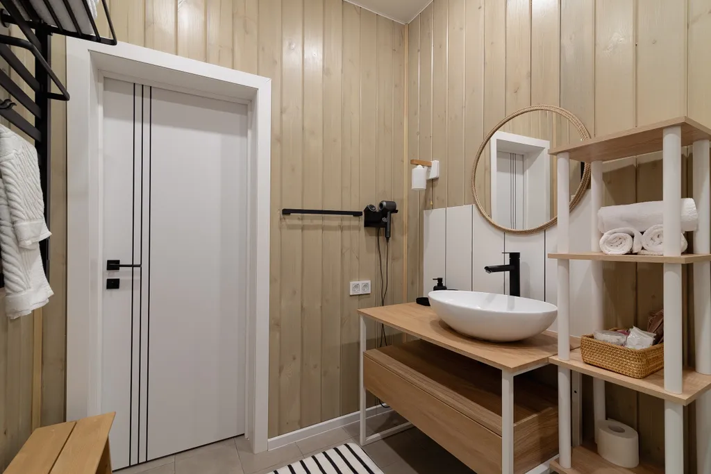 Skandi Белка загородный дом у пруда в подмосковье