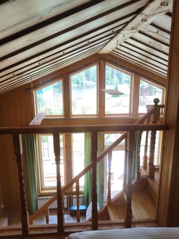 Дом 80m2 — чан, кухня, собственный берег реки