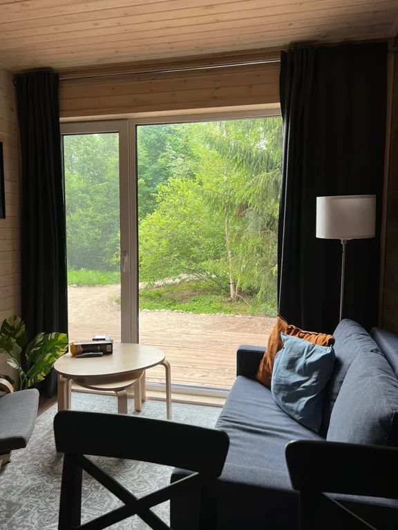 Коттедж Дом с панорамными окнами в лесу — Ломоносов