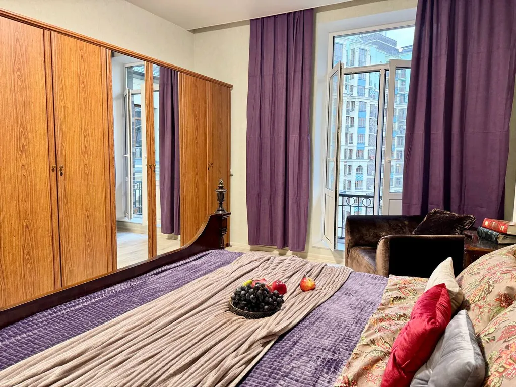 Двухкомнатная квартира с балконом в Лайково