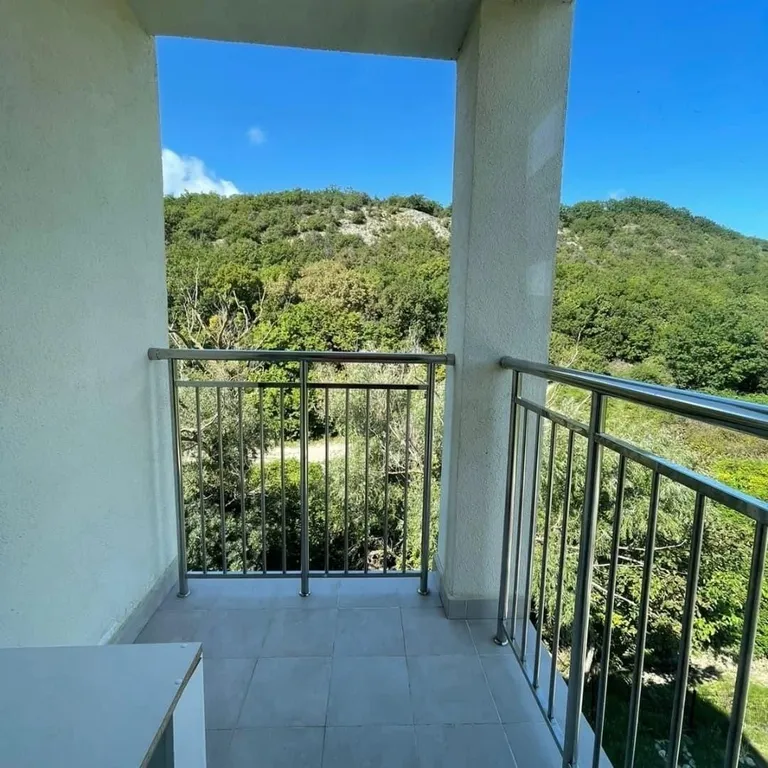 Евротрешка с видом на горы и лес