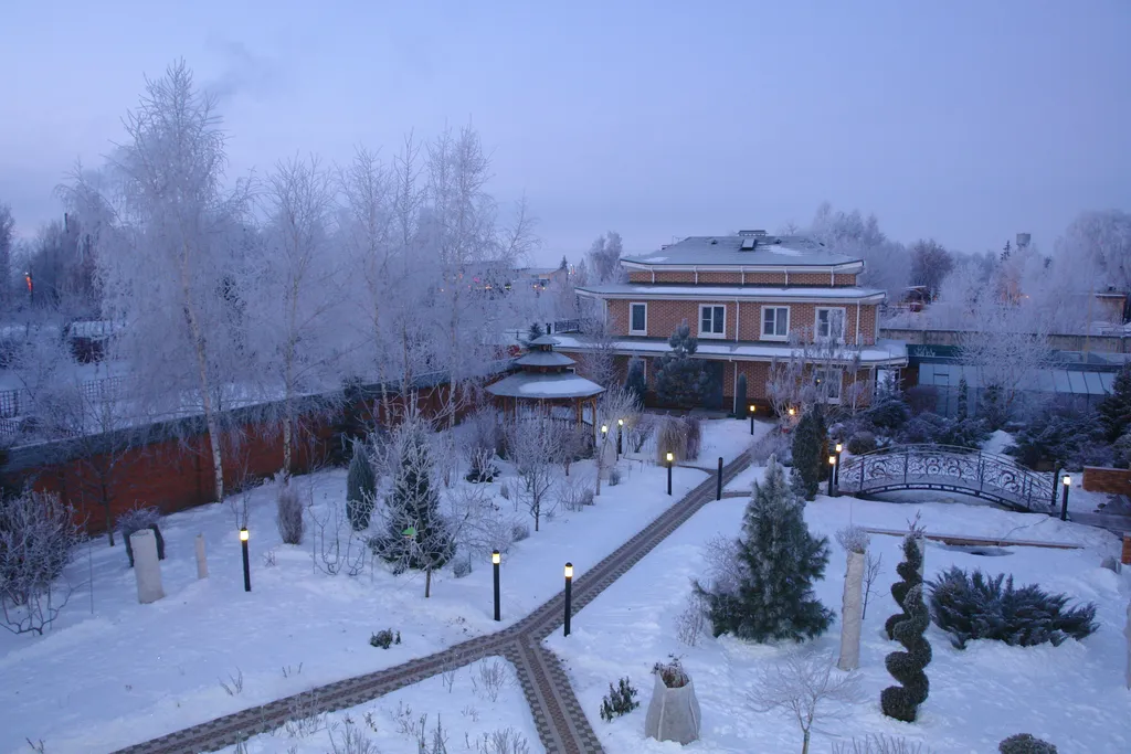 Дом в ботаническом саду