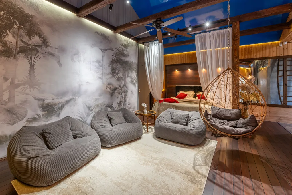 Дом Релакс'Ель с природным шармом рядом с Москвой и горячей джакузи