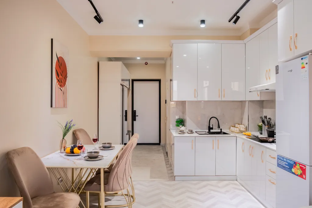 Современная студия с панорамой Tashkent City